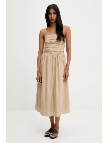 φόρεμα answear.lab χρώμα μπεζ 40% βισκόζη, 30% tencel™