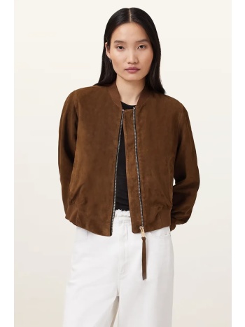 μπουφάν allsaints orten χρώμα καφέ, w041ld κύριο υλικό