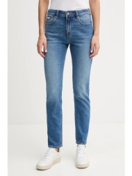 τζιν παντελόνι calvin klein jeans χρώμα: μπλε, lv047c779g 98% βαμβάκι, 2% ελαστάν