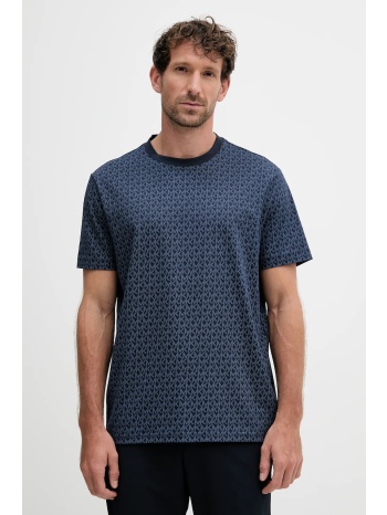 βαμβακερό μπλουζάκι michael kors ανδρικό, χρώμα ναυτικό