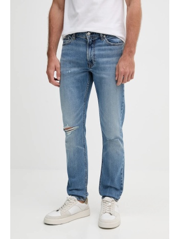 τζιν παντελόνι calvin klein jeans χρώμα μπλε, lv04lb780g