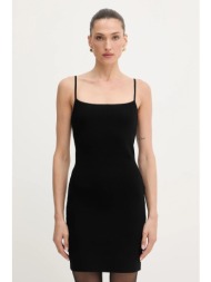 φόρεμα michael michael kors χρώμα: μαύρο, mt5833z33d 72% βισκόζη, 15% πολυεστέρας, 12% πολυαμίδιο, 1