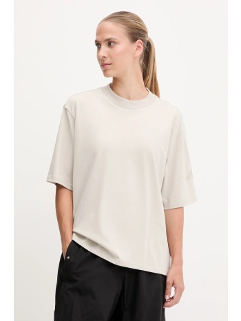 βαμβακερό μπλουζάκι adidas essentials χρώμα μπεζ, je0001