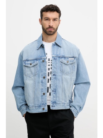 μπουφάν calvin klein jeans χρώμα μπλε, lv04rb794g 100%