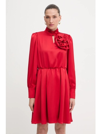 φόρεμα fracomina χρώμα κόκκινο, fr25wd1018w41101 100%