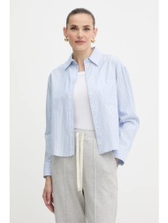 βαμβακερό πουκάμισο weekend max mara nuoro χρώμα: μπλε, 2525116111600 100% βαμβάκι