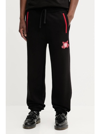 παντελόνι φόρμας hugo ανδρικό, χρώμα μαύρο, 50544516 100%