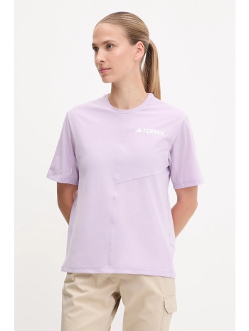 t-shirt προπόνησης adidas terrex multi χρώμα μοβ, jn3890