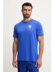 μπλουζάκι nike los angeles rams χρώμα: μοβ, 02ti-4np-95-fej 100% πολυεστέρας