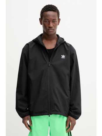 μπουφάν adidas originals essentials χρώμα μαύρο, jw1055
