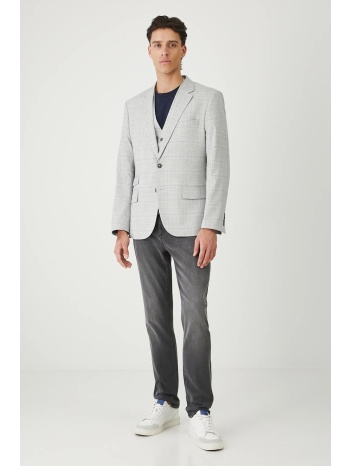 σακάκι medicine χρώμα γκρι πρόσθετη επένδυση 100%