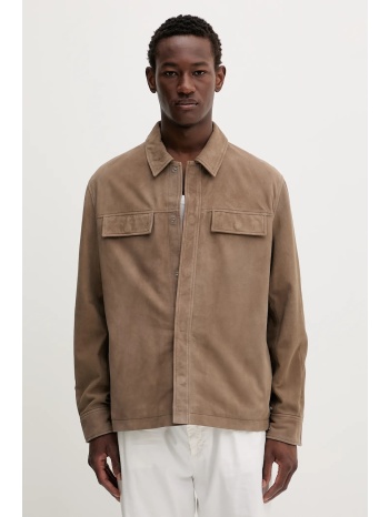 μπουφάν calvin klein χρώμα μπεζ, lv04lc425g κύριο υλικό