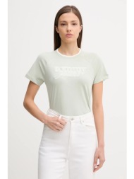 βαμβακερό μπλουζάκι tommy jeans χρώμα: πράσινο, dw0dw21388 100% βαμβάκι