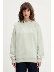 μπλούζα tommy jeans χρώμα: πράσινο, dw0dw21196 κύριο υλικό: 85% βαμβάκι, 15% πολυεστέρας
πλέξη λαστι