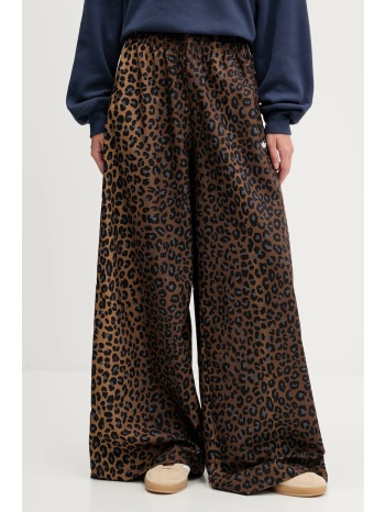 παντελόνι φόρμας adidas originals χρώμα καφέ, jw7302 100%