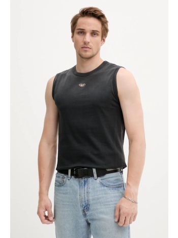 βαμβακερό μπλουζάκι diesel t-brico-new χρώμα μαύρο