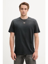 βαμβακερό μπλουζάκι diesel t-adjust-t1 ανδρικό, χρώμα: μαύρο, a19630.0chbi 100% βαμβάκι