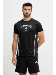 t-shirt προπόνησης adidas performance designed for training ανδρικό, χρώμα: μαύρο, ka5284 100% πολυε