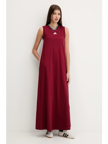 φόρεμα adidas house of tiro χρώμα μπορντό, jx5160 κύριο