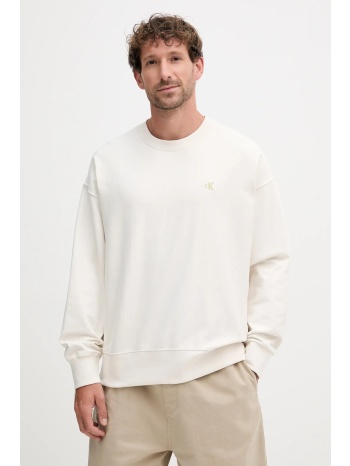 μπλούζα calvin klein jeans χρώμα μπεζ, lv04rc277g κύριο