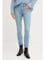 τζιν παντελόνι calvin klein jeans χρώμα: μπλε, lv047c776g 80% βαμβάκι, 12% πολυεστέρας, 6% ελαστομυλ