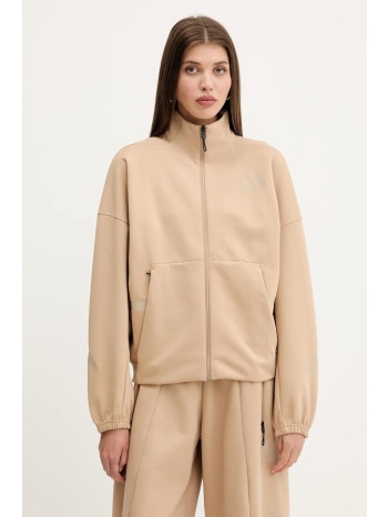 μπλούζα adidas x z.n.e χρώμα καφέ, jw7776 57% πολυεστέρας