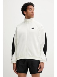 μπλούζα adidas stadium χρώμα: μπεζ, jx5618 67% πολυεστέρας, 33% βαμβάκι