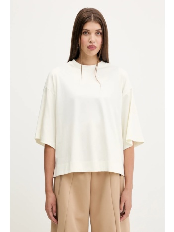 βαμβακερό μπλουζάκι adidas all szn χρώμα μπεζ, jv9888 100%