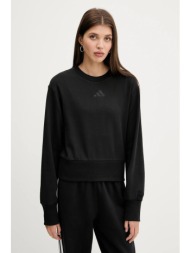 βαμβακερή μπλούζα adidas all szn γυναικεία, χρώμα: μαύρο, jj1259 100% βαμβάκι