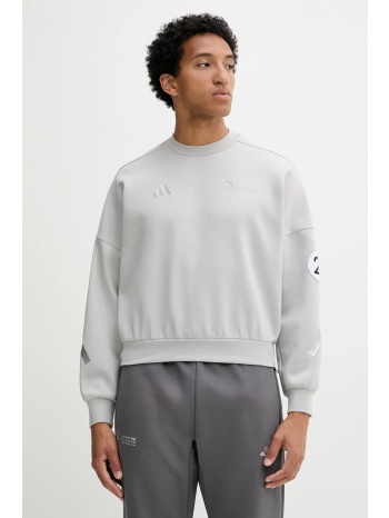 μπλούζα adidas x mercedes χρώμα γκρι, jw3480 57%