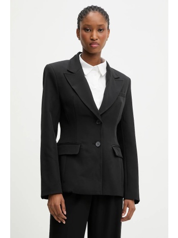 σακάκι answear.lab χρώμα μαύρο κύριο υλικό 95%