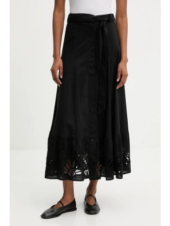βαμβακερή φούστα answear.lab χρώμα μαύρο 100% βαμβάκι
