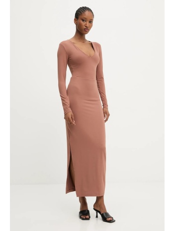 σετ - μακρυμάνικο και φούστα answear.lab χρώμα καφέ 86%