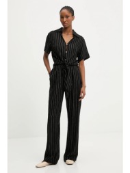πουκάμισο και παντελόνι με λινό ύφασμα answear.lab χρώμα: μαύρο 70% βισκόζη, 30% λινό