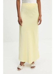 φούστα answear.lab χρώμα: κίτρινο 100% πολυεστέρας