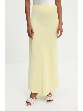 φούστα answear.lab χρώμα κίτρινο 100% πολυεστέρας