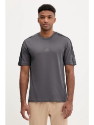 βαμβακερό μπλουζάκι adidas aop colourblock t-shirt ανδρικό, χρώμα: γκρι, jm9203 100% βαμβάκι