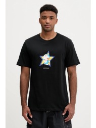 βαμβακερό μπλουζάκι converse x doraemon graphic χρώμα: μαύρο, 10028894.a01 100% βαμβάκι