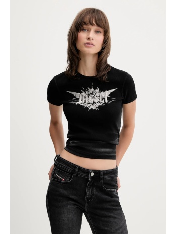 μπλουζάκι diesel t-ele-long-p2 χρώμα μαύρο, a14231.0wfbm