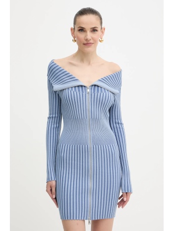 φόρεμα guess kathryn χρώμα μπλε, w5yk28 z30i2 62% βισκόζη