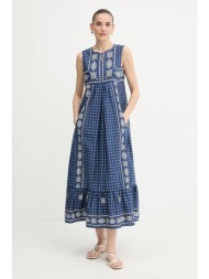 φόρεμα weekend max mara manila χρώμα: ναυτικό μπλε, 2525226021600 100% βαμβάκι