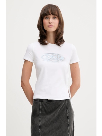 μπλουζάκι diesel t-laya χρώμα μπεζ, a19368.0hqah 95%