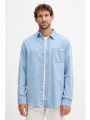 βαμβακερό πουκάμισο calvin klein jeans ανδρικό, χρώμα