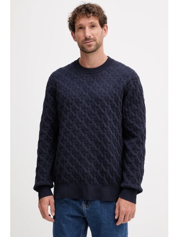 πουλόβερ calvin klein jeans χρώμα ναυτικό μπλε, lv04rc359g
