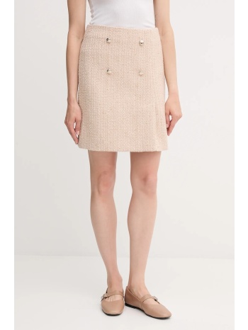 φούστα από μείγμα μαλλιού joop! χρώμα μπεζ, 30047955 κύριο