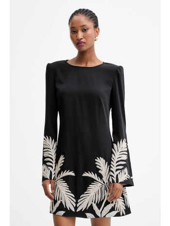 φόρεμα guess angele χρώμα μαύρο, w5yk10 whcu2 κύριο υλικό