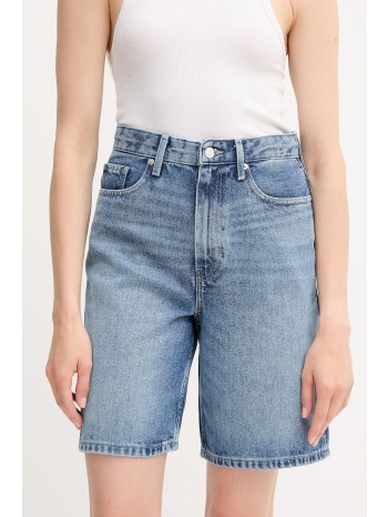 τζιν σορτς tommy hilfiger χρώμα μπλε, ww0ww47215 100%