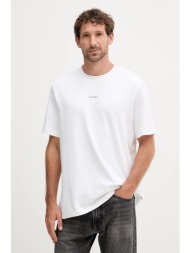 μπλουζάκι calvin klein χρώμα: άσπρο, lv04lc241g 95% βαμβάκι, 5% ελαστάν