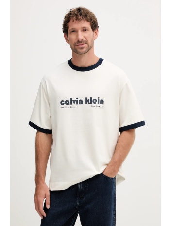 βαμβακερό μπλουζάκι calvin klein jeans ανδρικά, χρώμα