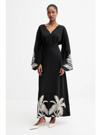 φόρεμα guess angele χρώμα μαύρο, w5yk1a whcu2 100%